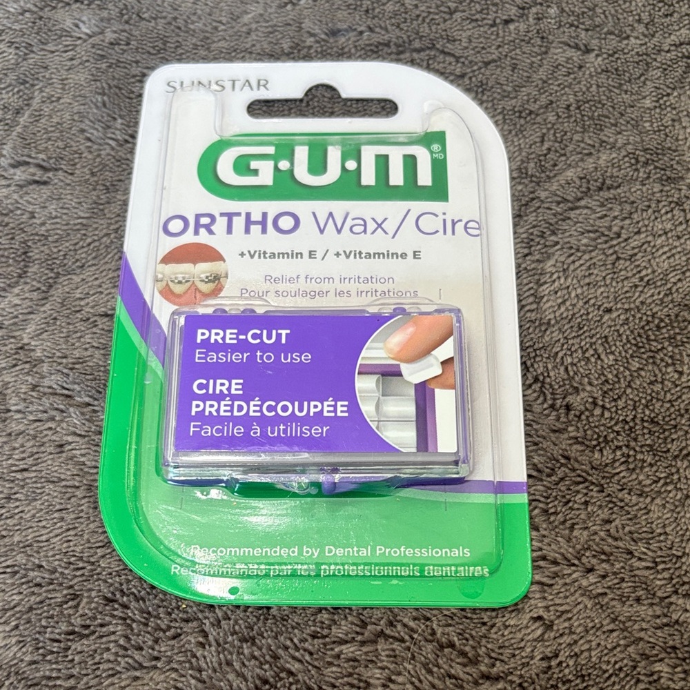 Ortho Pre Cut Orthodontic Wax Purple Green